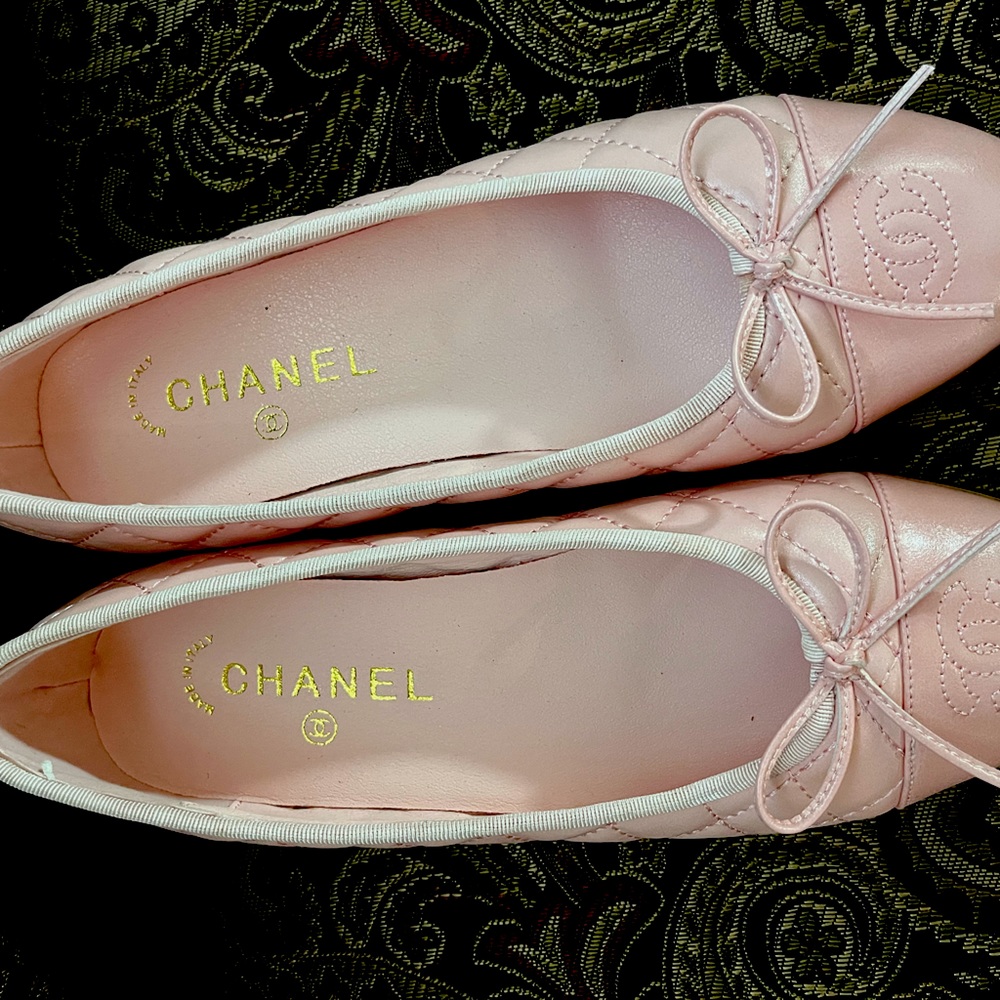 Chanel Pink Ballet Flats
